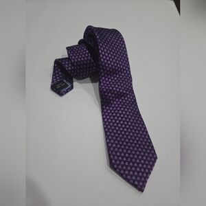 Duchamp London Purple Patterned Men's Tie